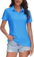 TACVASEN Women's V-Neck Polo Shirt - UPF 50+ Sun Protection provide