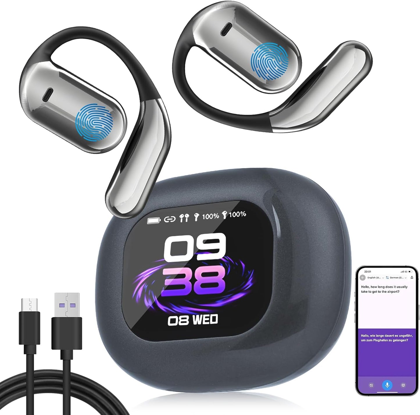 AI Translation Earbuds: 144 Languages, Multi-Mode, iOS Compatible!