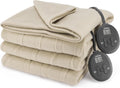 Cozy King Size Fleece Electric Blanket, 12 Heat Settings, Auto Shut-Off