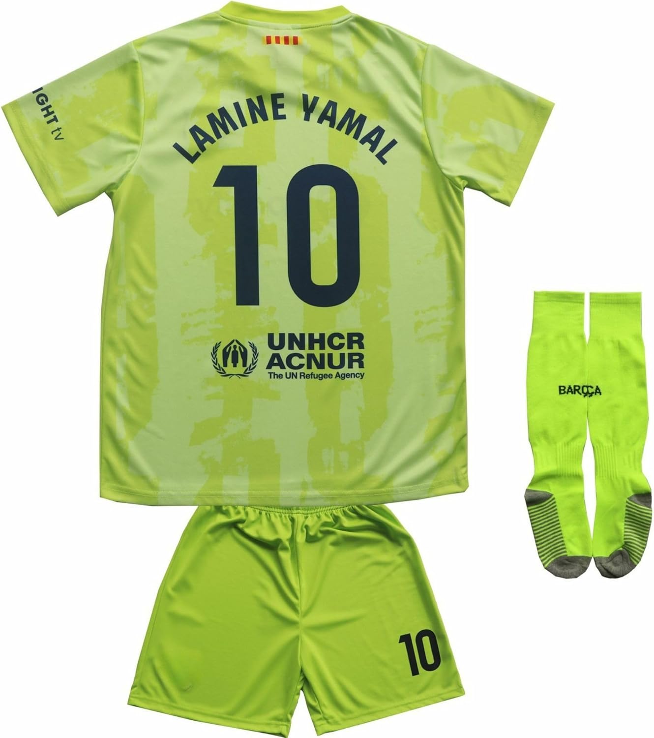 2024/2025 Barca Third #10 Lamine Yamal Kids Jersey Set