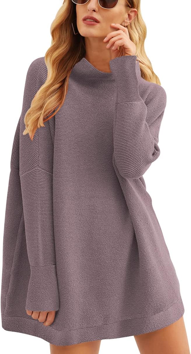 Oversized Casual Loose Turtleneck Sweater for Women - 2025 Style