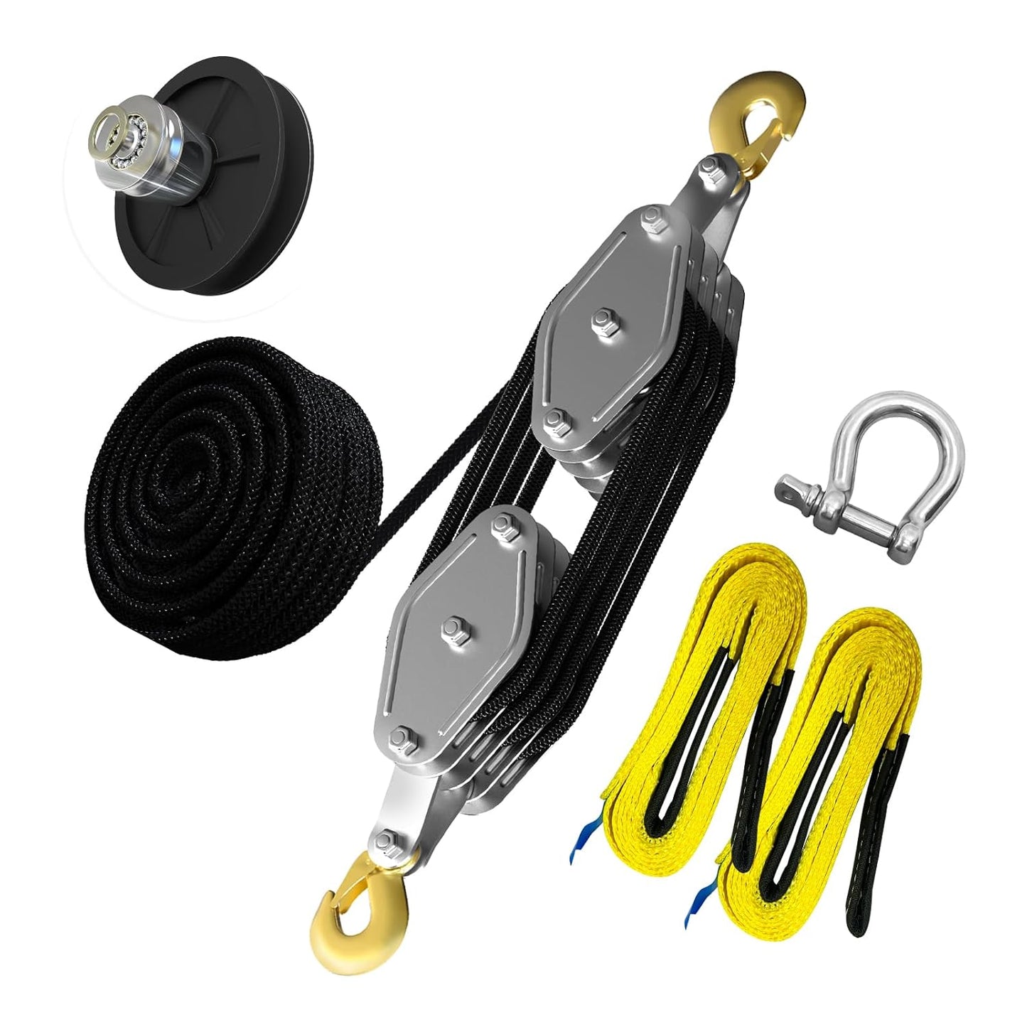 Upgraded Rope Hoist Pulley System for Heavy Duty Lifting