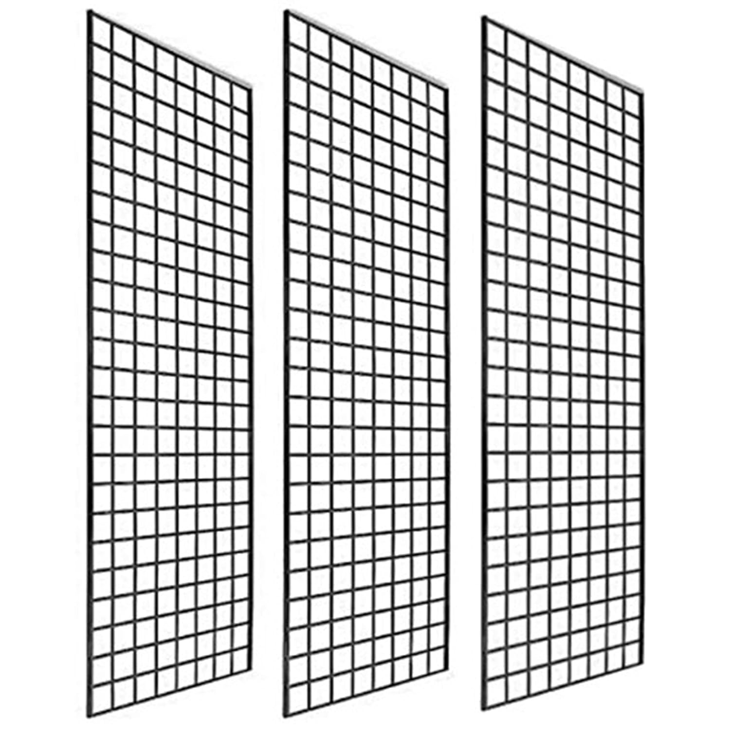 Sturdy Black Grid Panels for Retail Display - Box of 3 Grids
