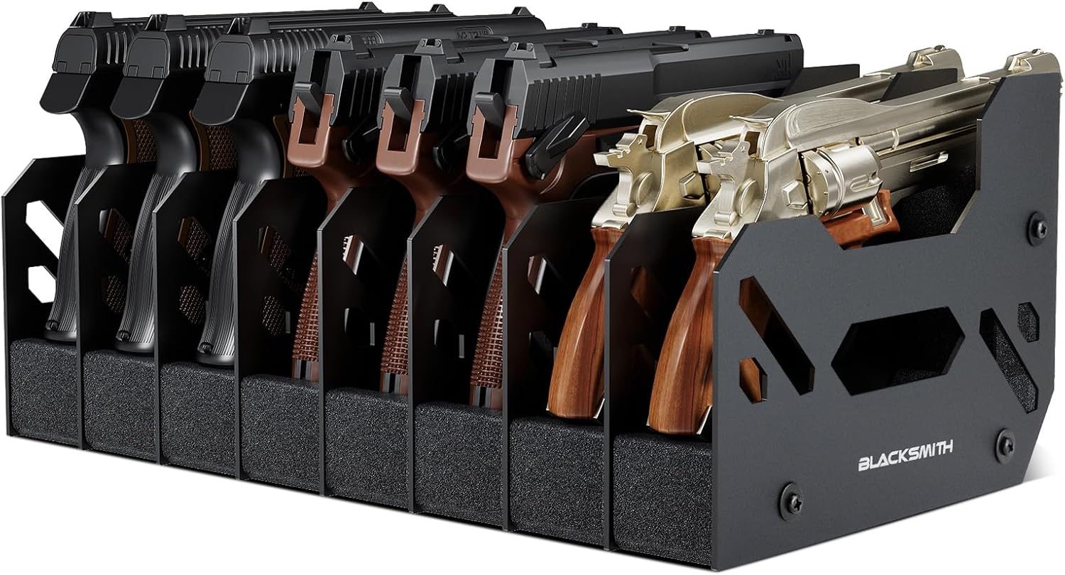 BlackSmith Foam Pistol Rack for Safe Storage of Handguns