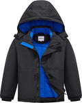 Boys Waterproof Ski Jacket Fleece Lined Warm Winter Snow (Style QJF1)