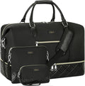 Weekender Bag for Women Nylon Travel Duffel - 3pc Carry On Set