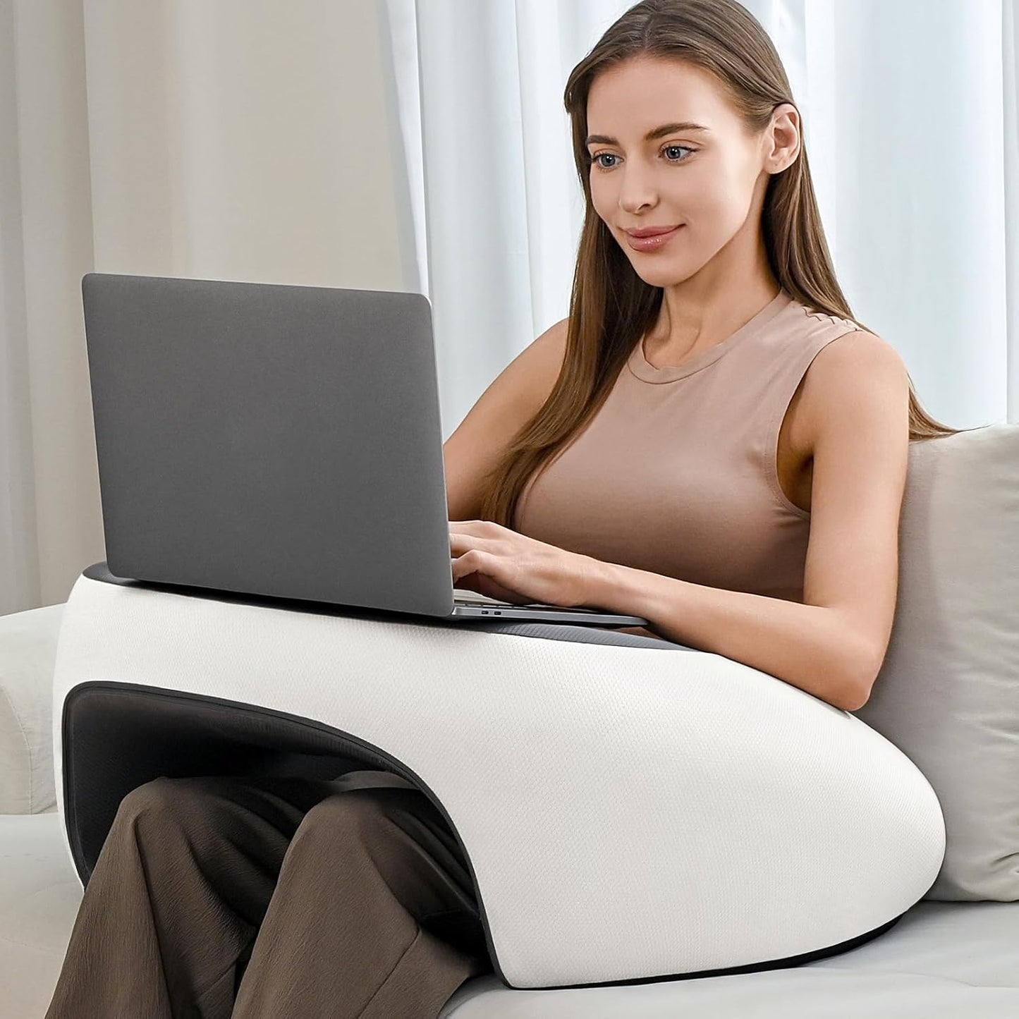 Reading Pillow for Adult Gaming with Memory Foam Arm Support