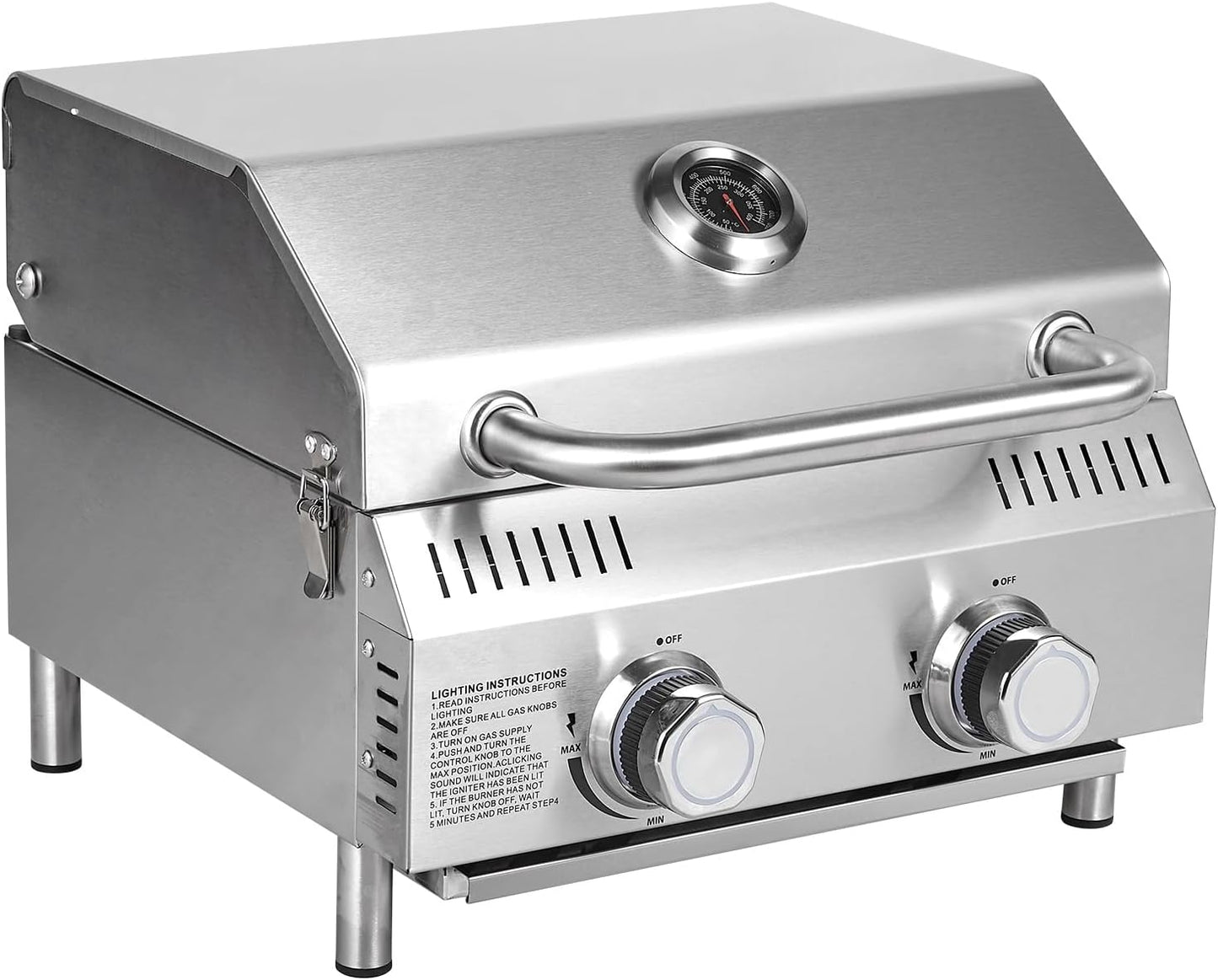 Bestfire Tabletop Gas Grill 2 Burners for Outdoor Cooking Fun