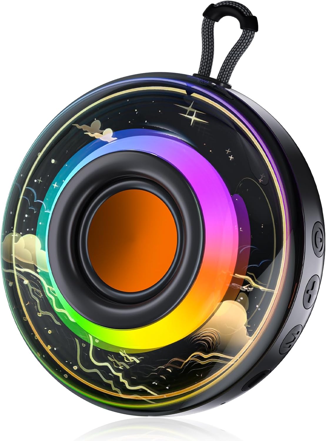 RGB Bluetooth Speaker: HiFi Sound, Waterproof, Extended Playtime