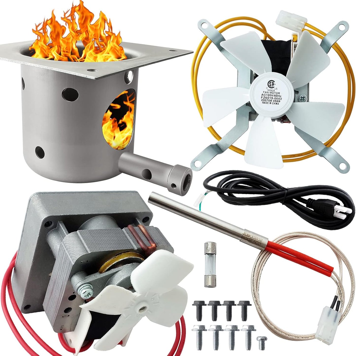 dibay Auger Motor and Induction Fan Kit for Pellet Grills