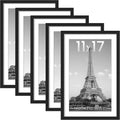 Upsimples 11x17 Picture Frame Set of 5 for Wall Gallery