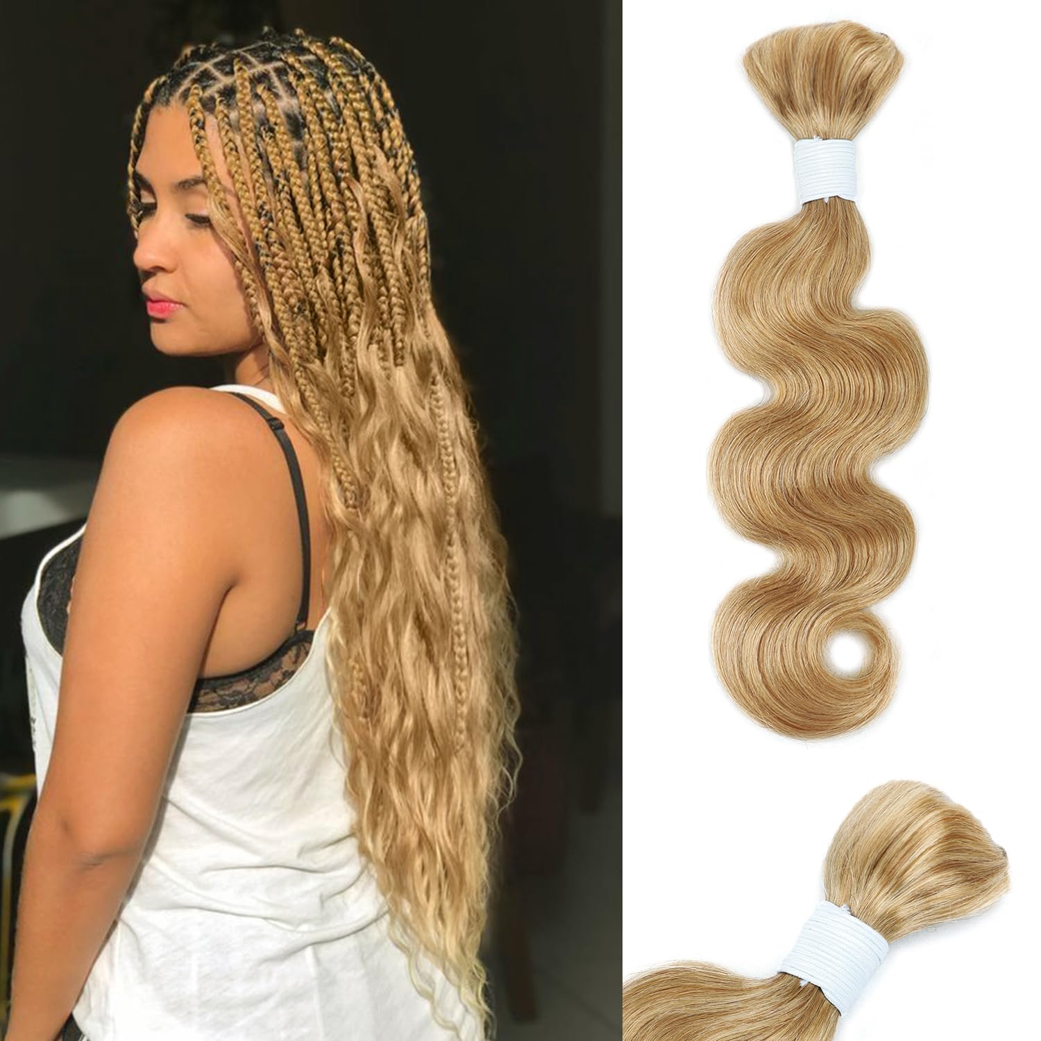 Body Wave Curly #27 Human Braiding Hair for Stunning Styles