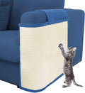 Dark Blue Left-Hand Cat Scratch Furniture Protector with Natural Sisal