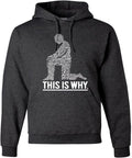 Black Lives Matter Unisex Graphic Hoodie - Bold Kneeling for Justice