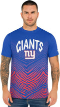 Zubaz NFL Men's T-Shirt with Short Sleeves for Casual Style