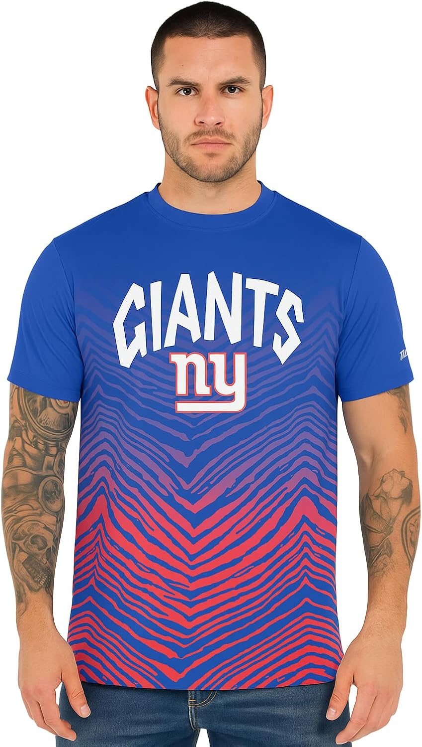 Zubaz NFL Teams Men's Short Sleeve Graphic T-Shirt for Fans