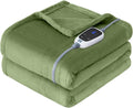 Sealy Electric Blanket Heated Throw, Soft Flannel 50x60 in - Fast