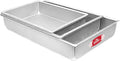 Fat Daddio's Anodized Aluminum 3-Tiered Odd Sheet Cake Pan Set