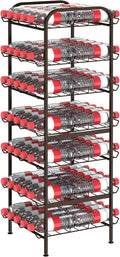 smusei Water Bottle Organizer 7 Tier Vertical Metal Rack