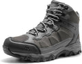 Men's Waterproof Hiking Boots Mid Trekking Shoes - Lightweight Support