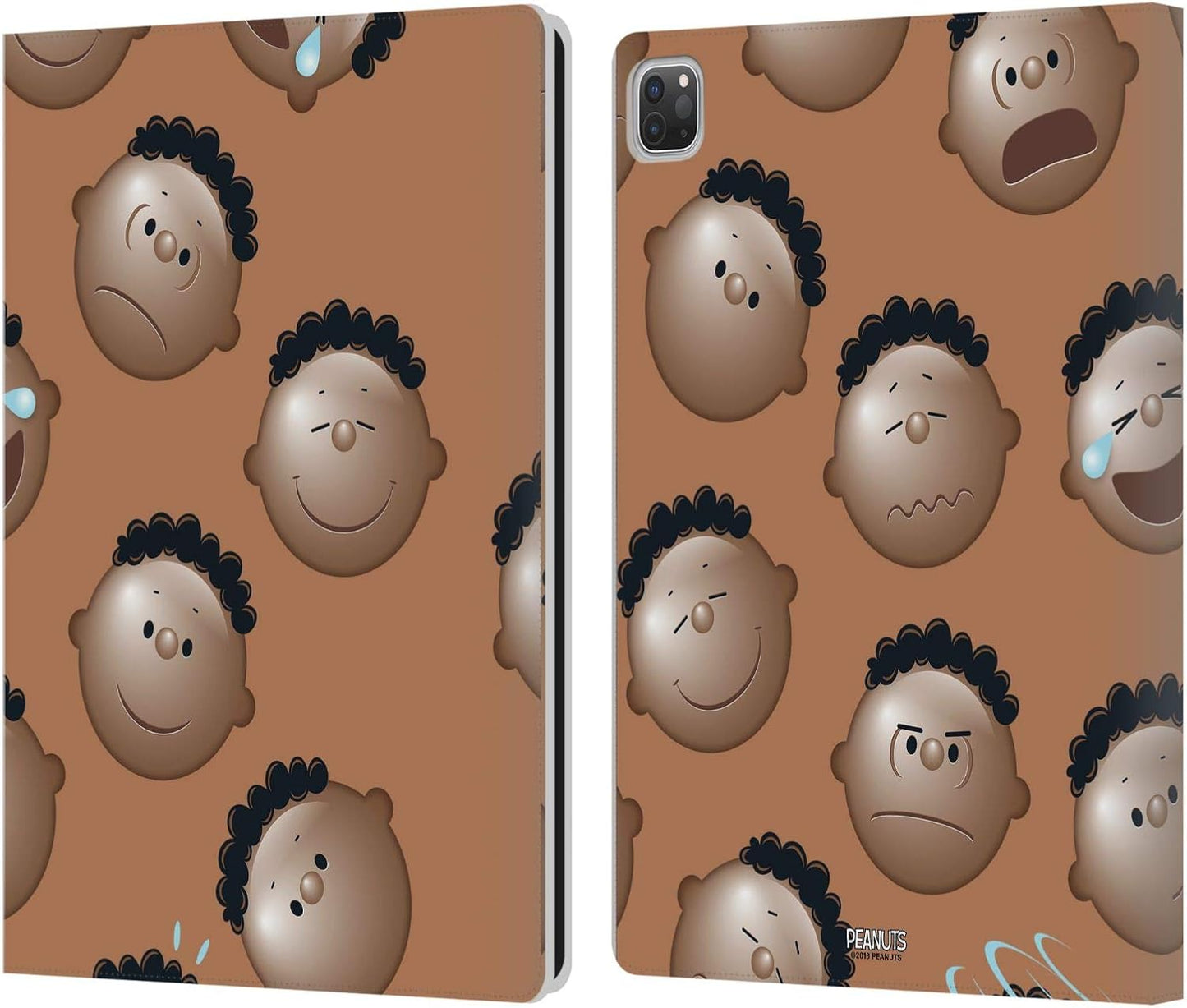 Peanuts Head Emotions Leather Wallet Case for iPad Pro 12.9