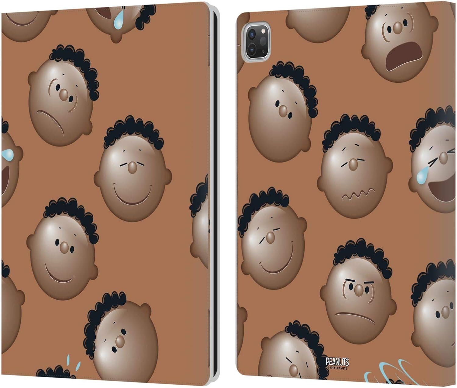 Peanuts Head Emotions Leather Wallet Case for iPad Pro 12.9