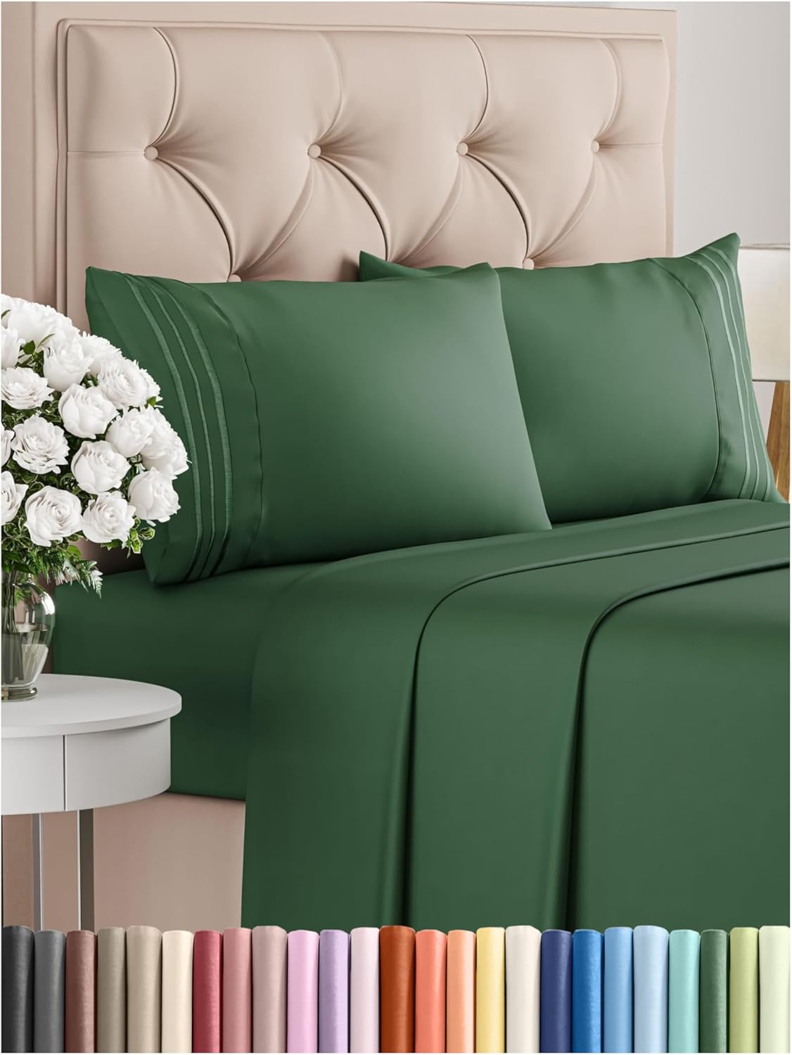 King Size 4 Piece Sheet Set - Soft, Cooling, and Affordable