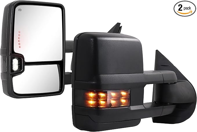 Towing Mirrors for 2007 2013 Chevy Silverado Suburban Tahoe GMC