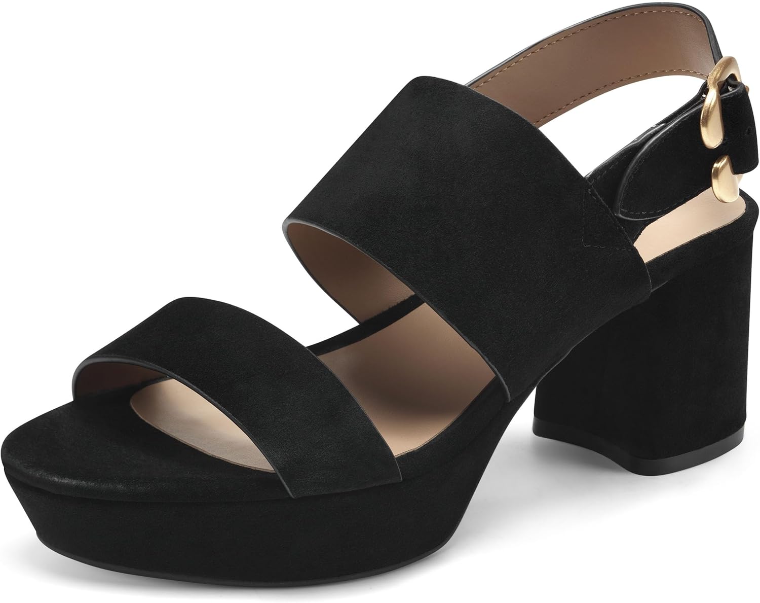 Aerosoles Women's Camera Platform Heeled Sandal for Comfort