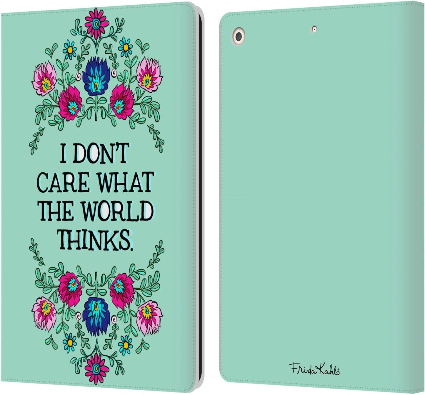Frida Kahlo Confident Woman Art Leather Wallet Case for iPad