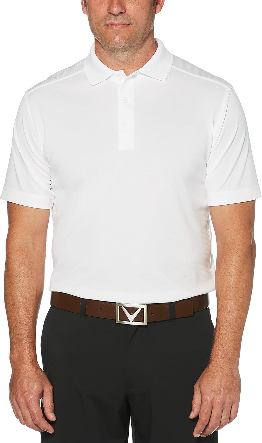 Callaway Men's Short Sleeve Golf Polo Shirt with Sun Protection