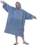 Cozy Oversized Flannel Hoodie Blanket - Chill in Style!