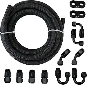 Universal 6AN Fuel Line Kit 20FT Hose with Fittings for All Needs