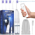 Portable Water Flosser with Electric Toothbrush - Travel 2-in-1 Kit