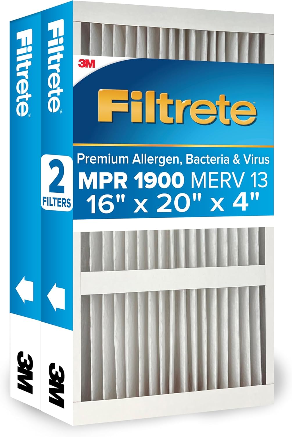Filtrete 16x20x4 AC Furnace Air Filter for Cleaner Air