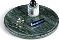 Natural Marble Serving Tray 11.8in Round Tray - Elegant Green Stone