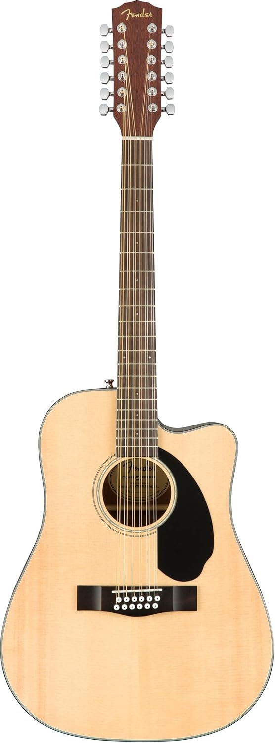 Fender 12-String Acoustic Electric Guitar | Fishman Pickup, 2-Year Warranty