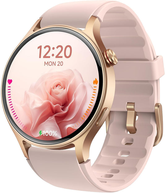 aeac Women's Smartwatch: AMOLED Heart Rate Monitor