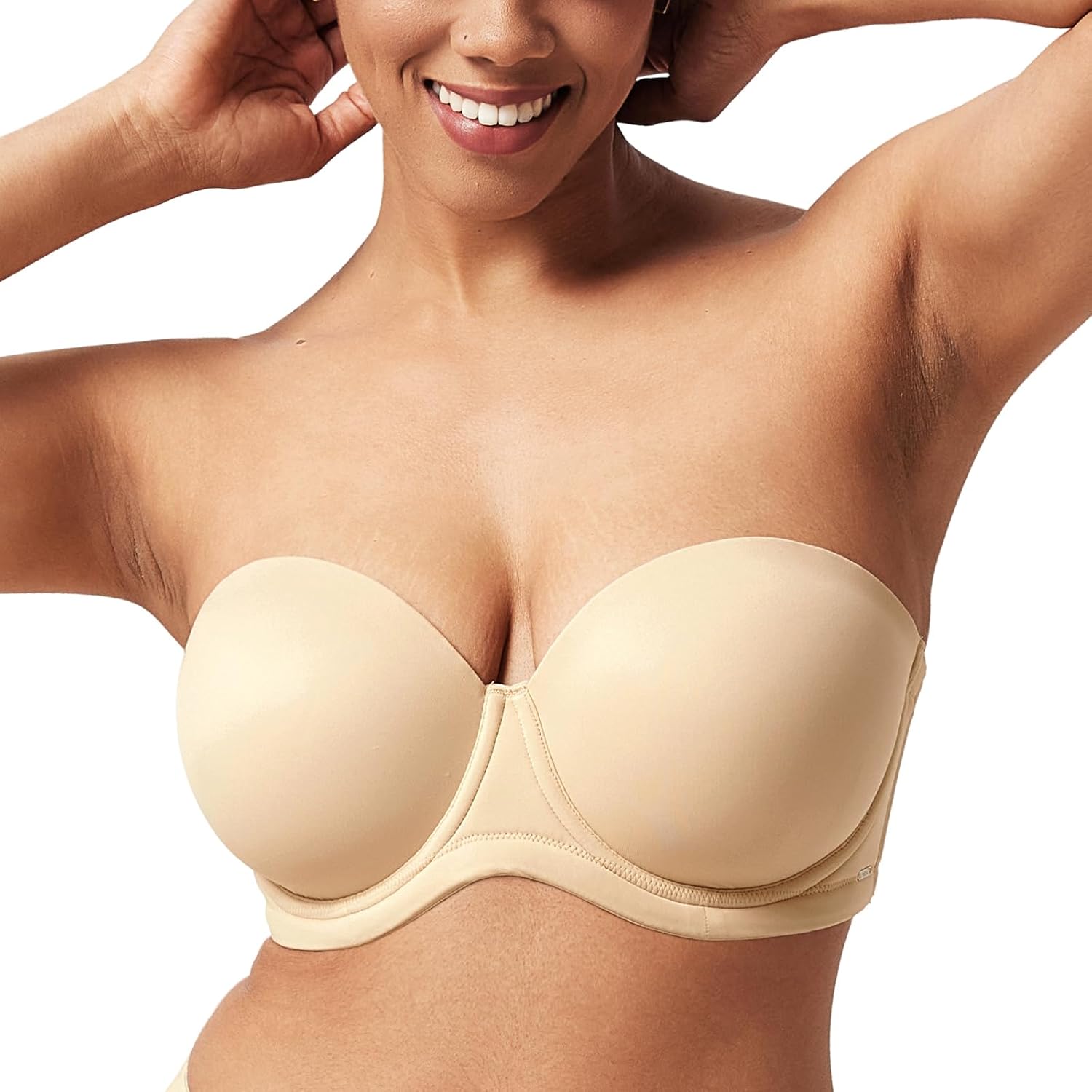 HSIA Strapless Bra for Big Bust Women with Ultimate Support