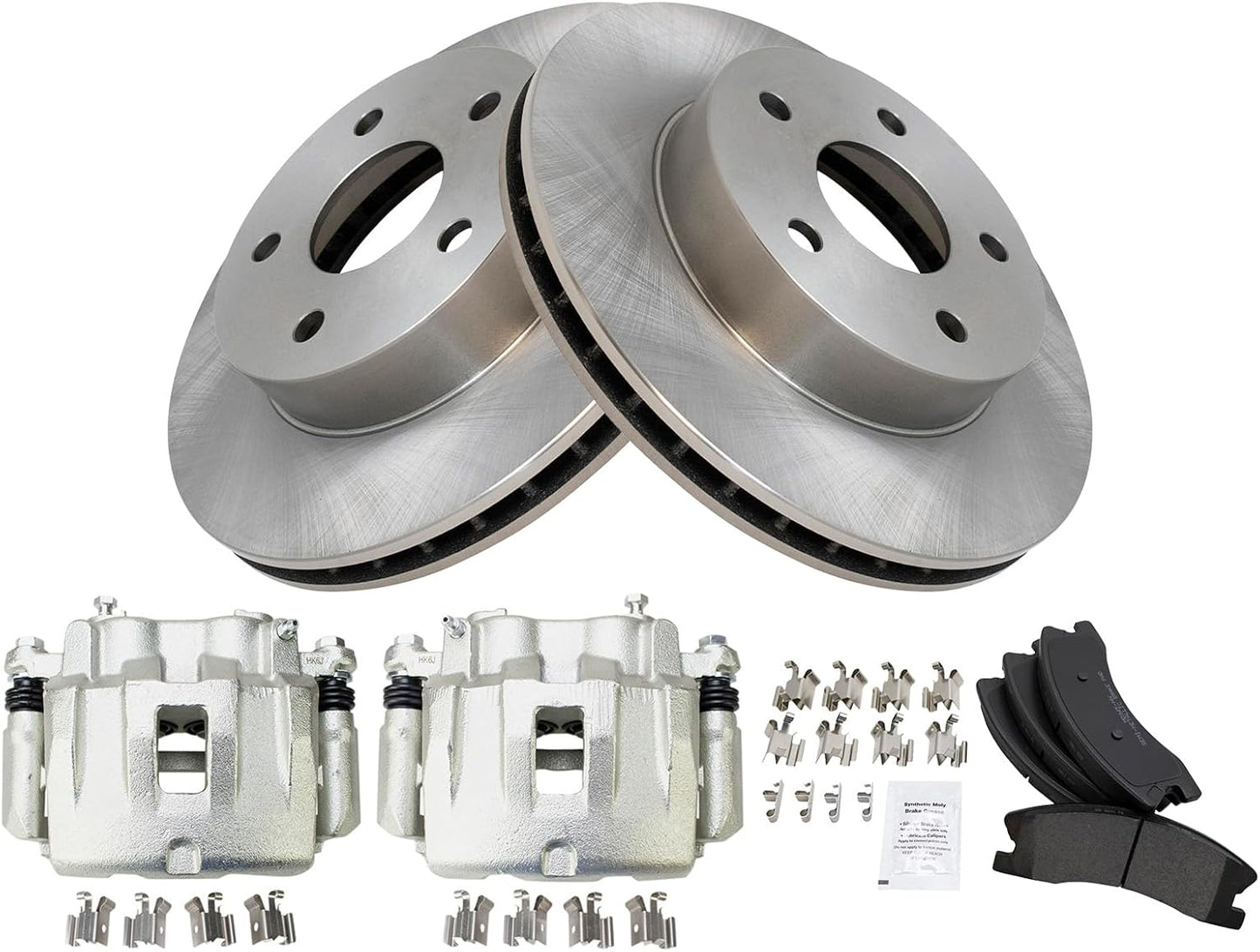 TRQ Front Brake Pad & Rotor Kit for 1999-2004 Jeep Grand Cherokee