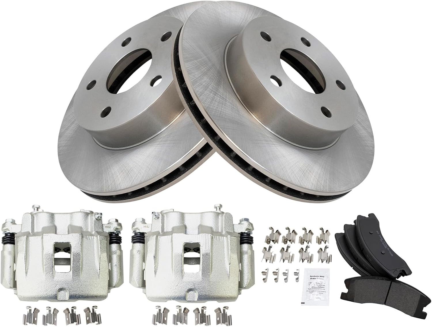 TRQ Front Brake Pad & Rotor Kit for 1999-2004 Jeep Grand Cherokee