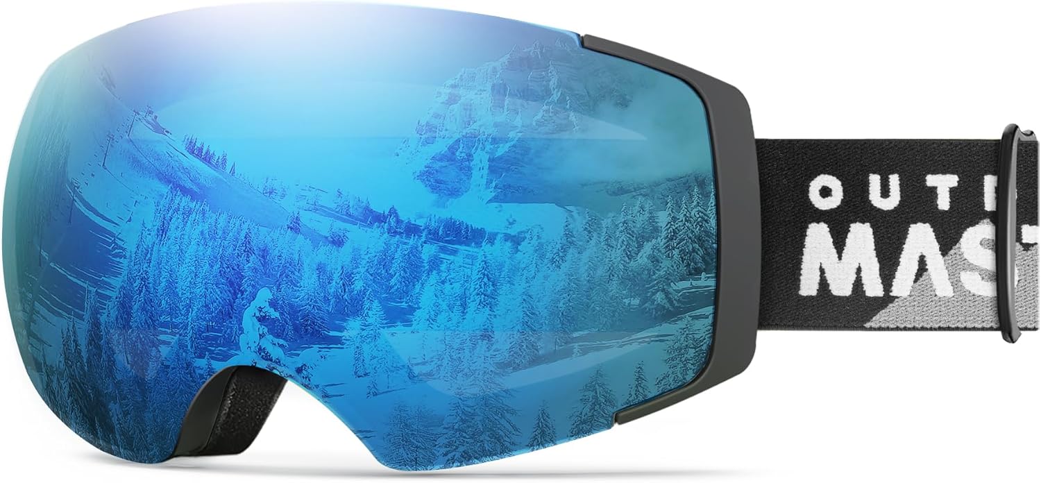 OutdoorMaster Ski Goggles PRO - Frameless Design for Clarity