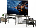 Furinno Turn-N-Tube Grand Stand for TV up to 78 in - Simple No-Tool