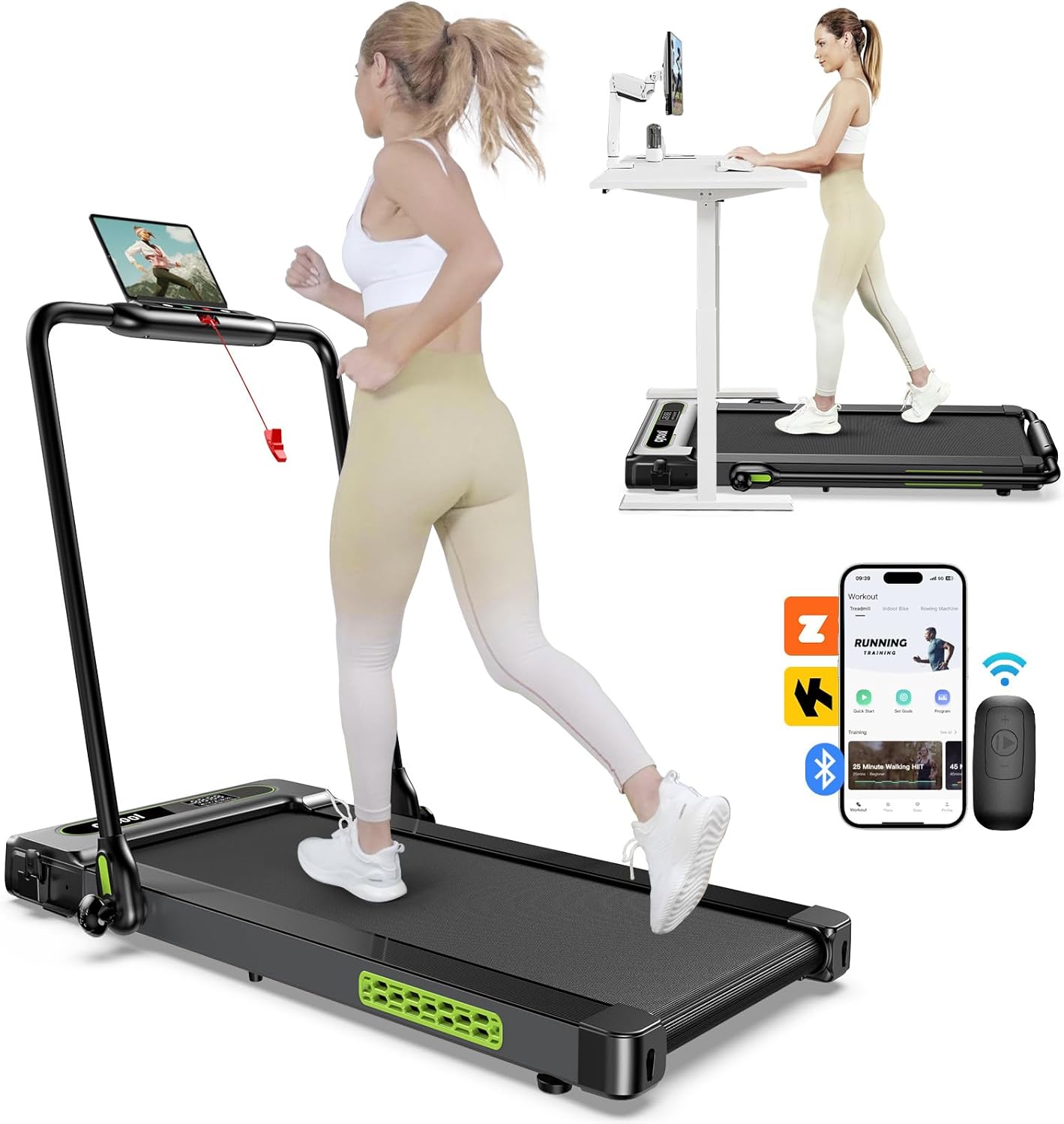 Walking Pad Treadmill for Home and Office - 3 in 1 Foldable