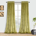 Roslynwood Velvet Curtain Panels for Room Darkening Luxury