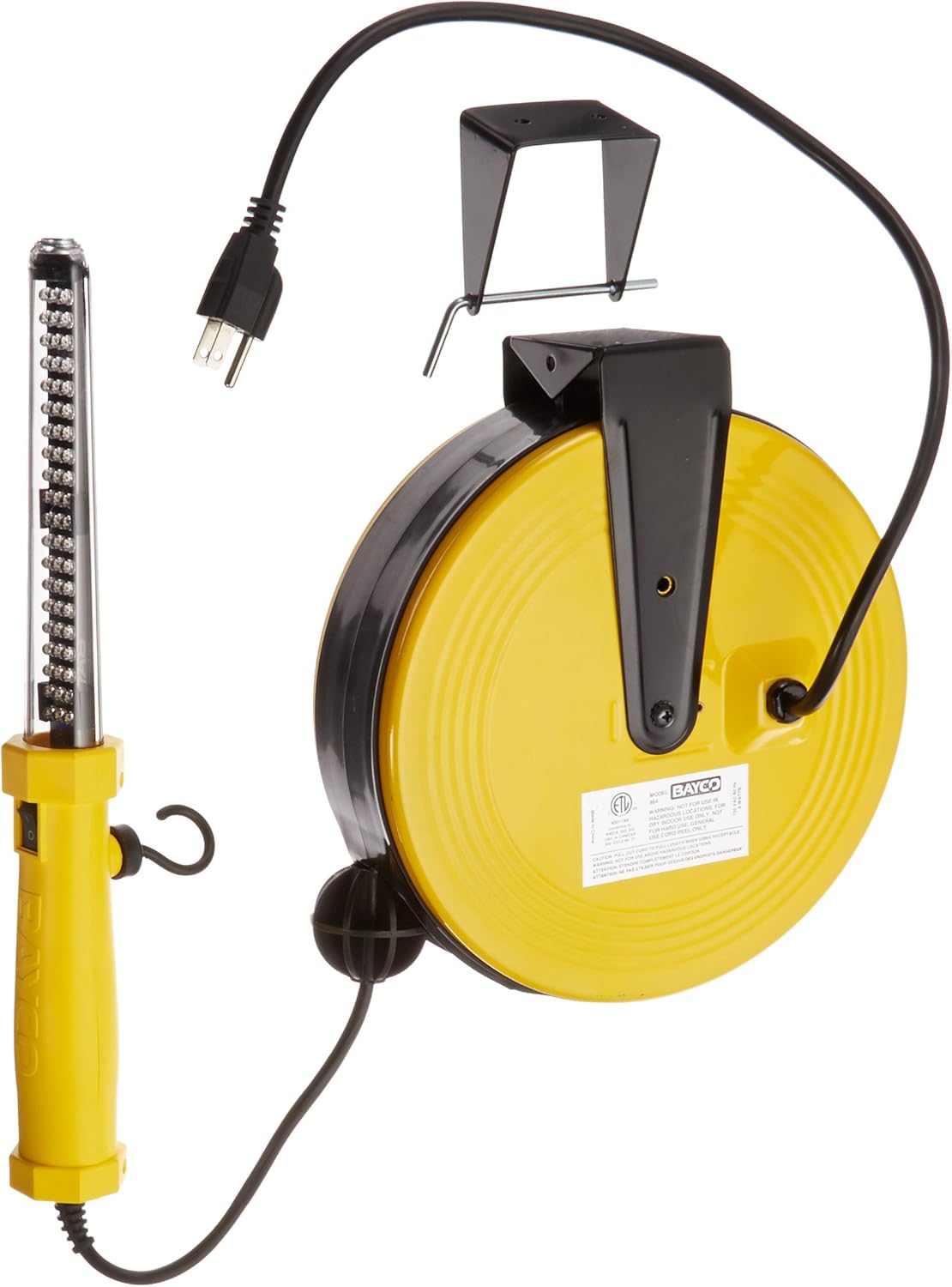 Bayco SL-864 60 LED Work Light on Metal Reel for Durability