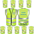 Custom Logo Safety Vest Class2 High Visibility Reflective Vest SPECIAL