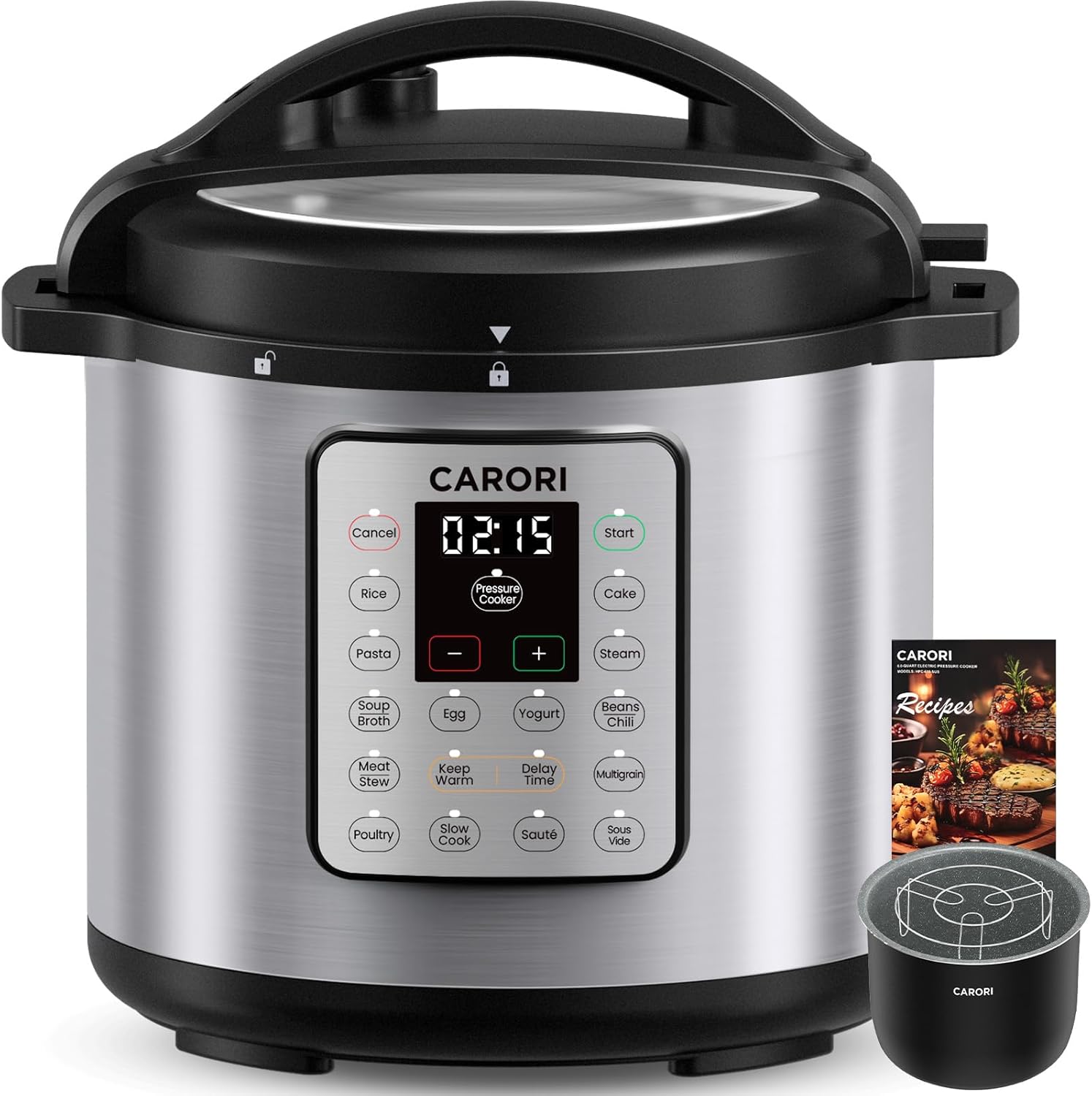 1200W 12-in-1 Electric Pressure Cooker for All Your Cooking Needs