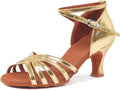 Womens Latin Dance Shoes Heeled Ballroom Salsa Tango - Sequin Style