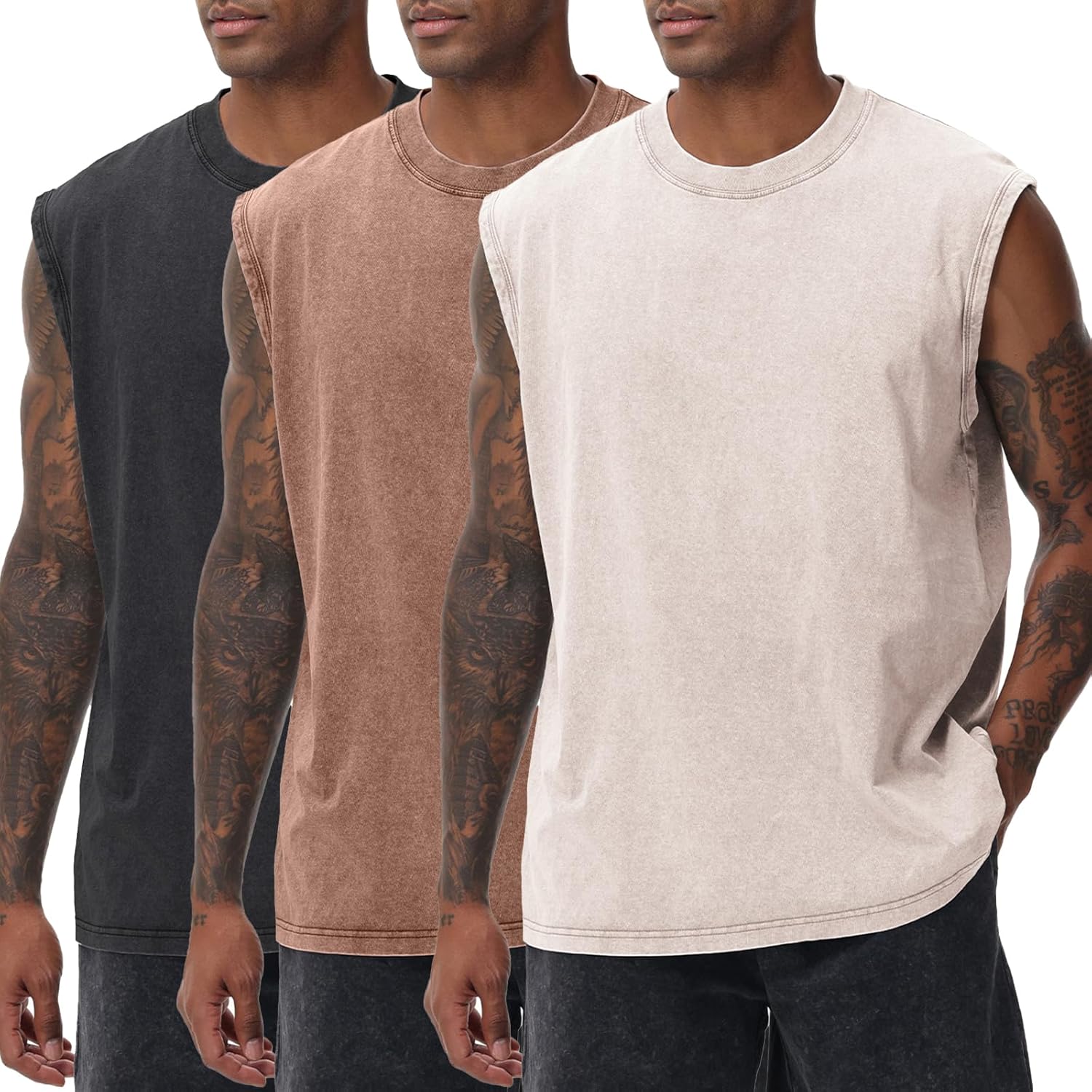 Mens Workout Tank Tops Sleeveless Tee Shirts for Gym Use